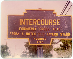 Intercourse Sign, Lancaster County, Pennsylvania