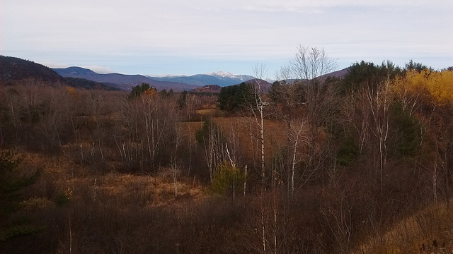 White mountains landscape