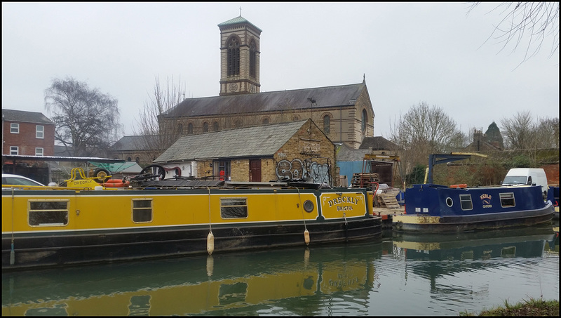 canalside church and boatyard