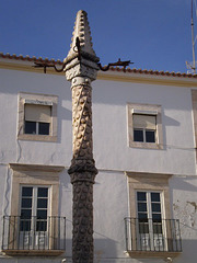 Pillory - symbol of municipal authority.