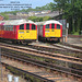 Island Line exLU trains St John's IOW - 31 5 2013