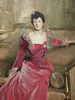 Detail of Mrs. Hugh Hammersely by Sargent in the Metropolitan Museum of Art, January 2022
