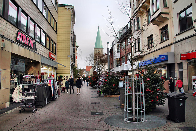 Weststraße, Fußgängerzone (Hamm) / 16.12.2023