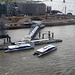 Anthony Gormley's 'Quantum Cloud' and River Bus Pier