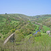 Looking along the river Wye and Cressbrook Dale from Monsal Head