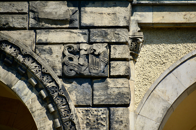 Leipzig 2019 – Südfriedhof – Ornament on the main building