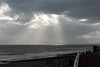 Sun rays over the English Channel