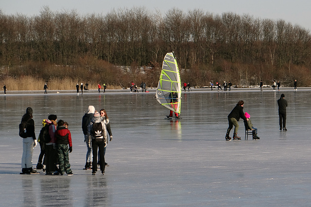 IJspret op de Rietplas