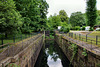 Schleusenkammer der alten Papiermühlenschleuse (Essen-Werden) / 27.06.2021