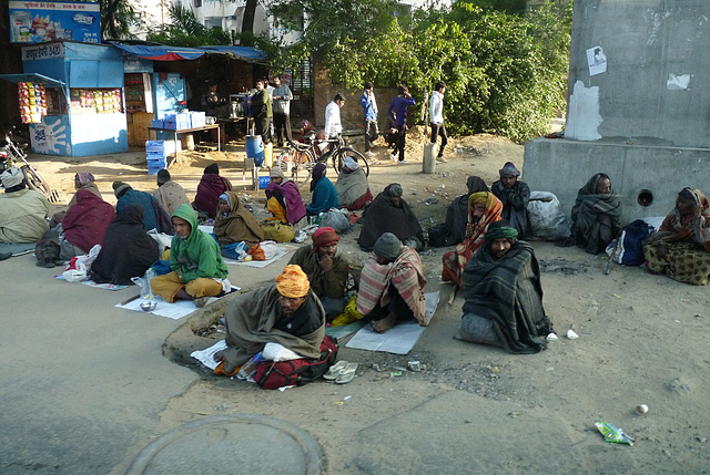 Jaipur- Men Waiting for Work