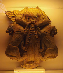 Terracotta Antefix with Artemis Holding Two Lions in the British Museum, May 2014