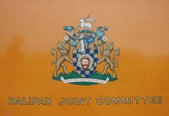 Crest on preserved former Halifax JOC 277 (BCP 671), – 25 Sep 1994 (240-8A)