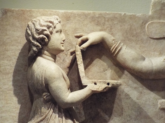 Detail of a Marble Grave Relief in the Metropolitan Museum of Art, June 2016