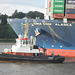 Bugsier 8 assistiert den Containergiganten CMA CGM Alaska