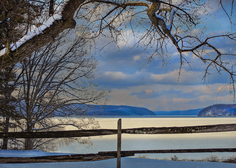 Quabbin Reservoir in the Snow