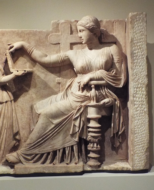 Detail of a Marble Grave Relief in the Metropolitan Museum of Art, June 2016