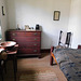 Bedroom in the Benjamin House in Old Bethpage Village, August 2022