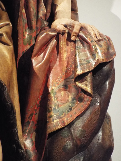 Detail of St. John the Baptist by Montanes in the Metropolitan Museum of Art, July 2023