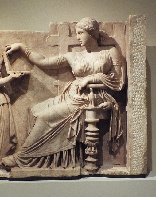 Detail of a Marble Grave Relief in the Metropolitan Museum of Art, June 2016