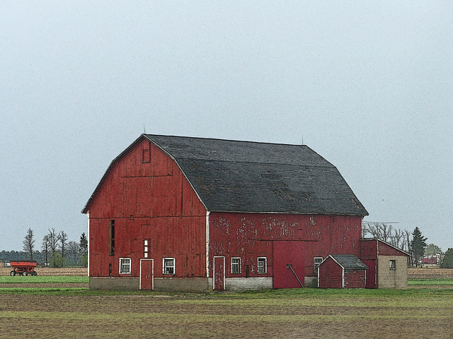 Old barn on drive to Pt Pelee from Toronto, Ontario Old barn on drive to Pt Pelee from Toronto, Ontario
