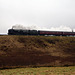 Bulleid SR Merchant Navy class 35019 BRITISH INDIA LINE at Garsdale with 1Z65 07.34 Manchester Victoria - Carlisle The Winter Cumbian Mountain Express 25th January 2020.