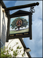Royal Oak pub sign