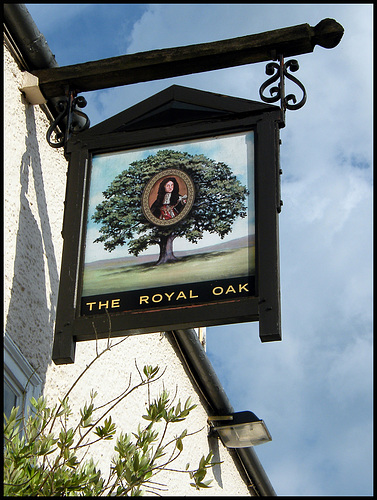 Royal Oak pub sign