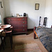 Bedroom in the Benjamin House in Old Bethpage Village, August 2022