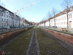 Potsdam - Yorckstraße mit ehemaligen Kanal