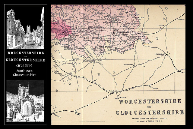 Worcs & Glos 1884 SE Glos page 45 lower right