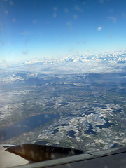 Im Anflug auf Zürich-Kloten, unter uns zu sehen den Sempachersee