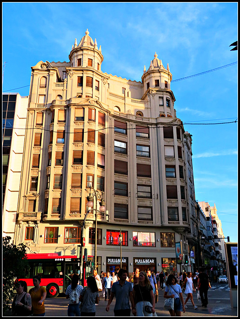 Valencia: Esquina calle Colón con Ruzafa