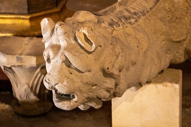 Interior gargoyle, Sainte Chapelle