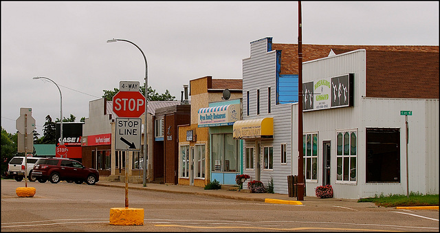 Main Street, Oyen, Alberta.