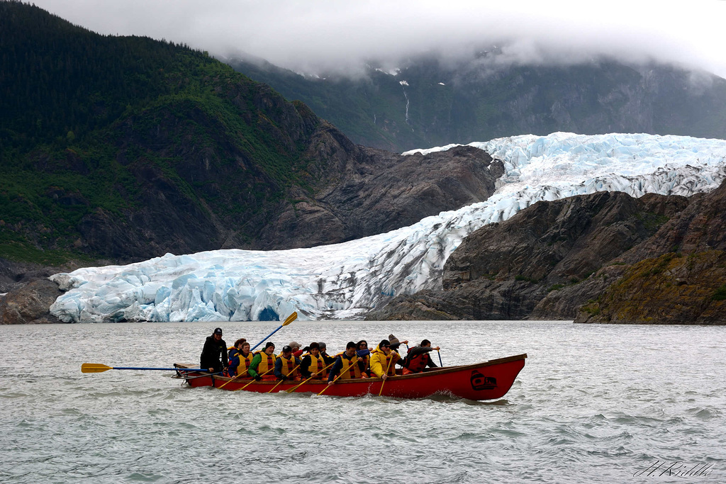 Fun at the Mendenhall Glacier