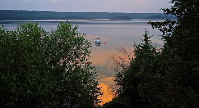 View from our deck at 5:30 am.