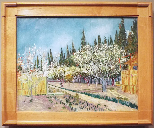 Orchard Bordered by Cypresses by Van Gogh (Kroller-Muller Version) in the Metropolitan Museum of Art, July 2023