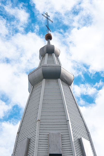 spire and cross