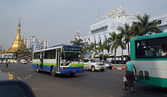 Sule Pagoda and Yangon City Hall