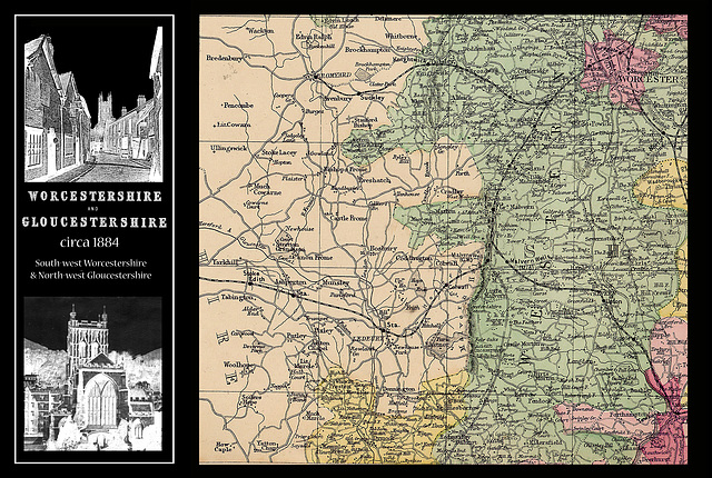 Worcs & Glos 1884 SW Worcs NW Glos page 44 lower left