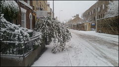 snowfall in Walton Street