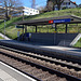 Regionalbahnhof  ( Haltestelle ) auf der SBB Strecke Bern-Freiburg-Lausanne