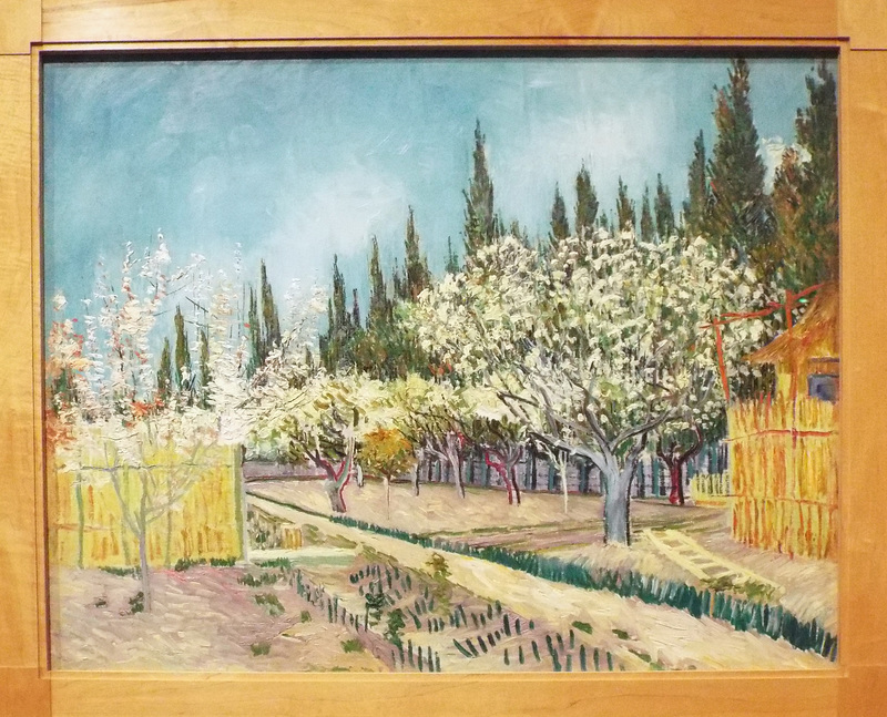 Orchard Bordered by Cypresses by Van Gogh (Kroller-Muller Version) in the Metropolitan Museum of Art, July 2023