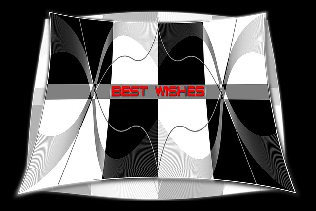 B&W curves & rectangles - Best wishes.