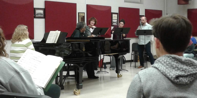 Chorus rehearsal