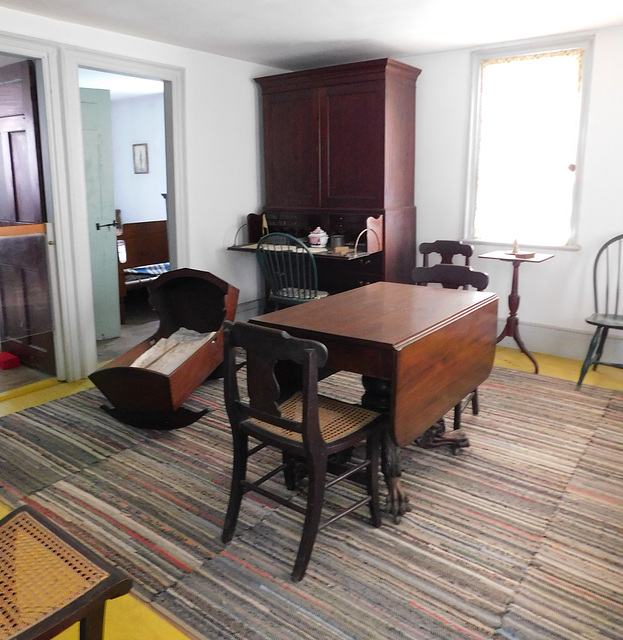 Dining Room and Parlor in the Benjamin House in Old Bethpage Village, August 2022