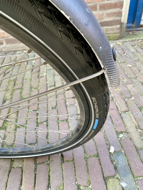 New rear tyre