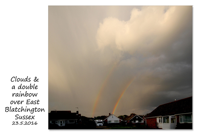 Rainbow over East Blatchington - 23.5.2016