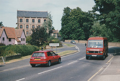 H C Chambers G855 KKY leaving Mildenhall – 16 Aug 1998 (402-4A)