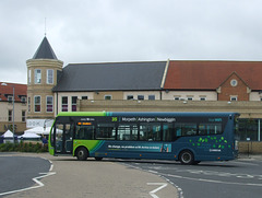 DSCF3914  Arriva bus in Morpeth - 15 Jun 2016